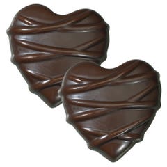 Dark Chocolate Raspberry Hearts - 5 Pack
