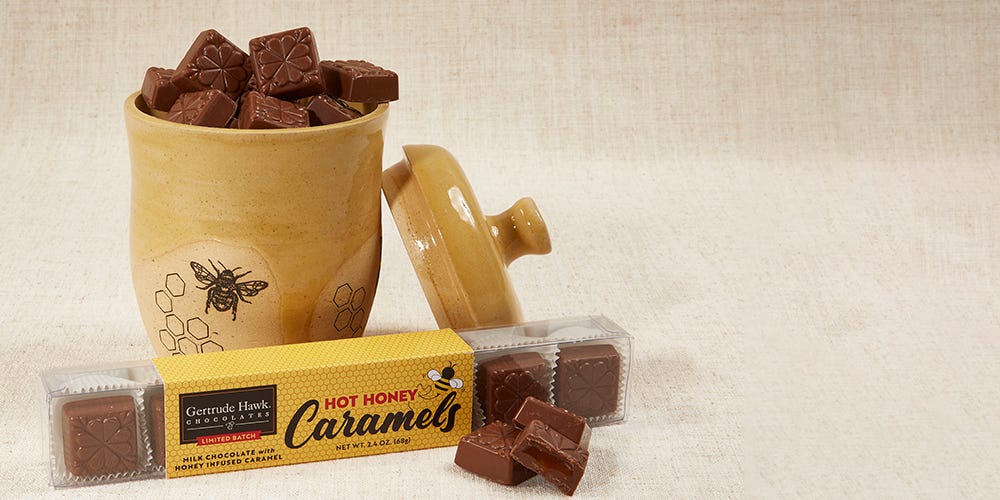 Pennsylvania Craftsmanship: Local Artist Ryan Olszewski x Gertrude Hawk Chocolates Hot Honey Caramels