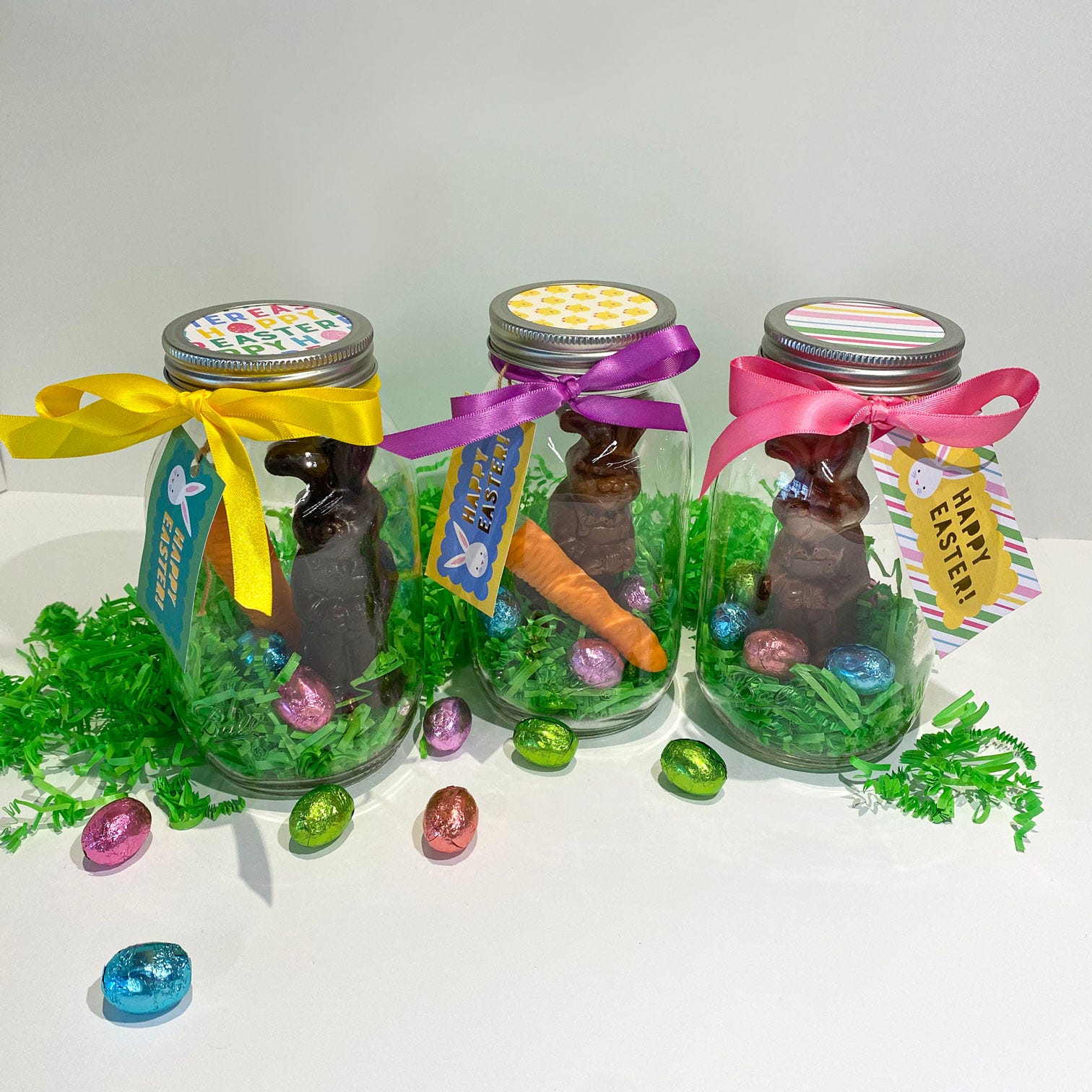 Easter mason jar craft favors